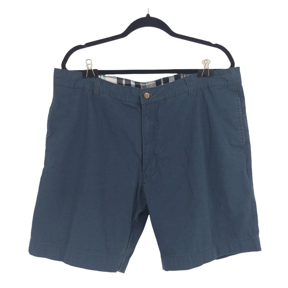 Mens Washed Stoned Beaten Blue Bermuda Shorts 100% Cotton Men's Sz 42